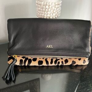Mark & Graham Ponyhair & Italian Leather Clutch